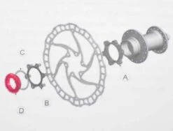 Shimano SM-RTAD05 Adaptor Centerlock/IS 6-hul - ESMRTAD05