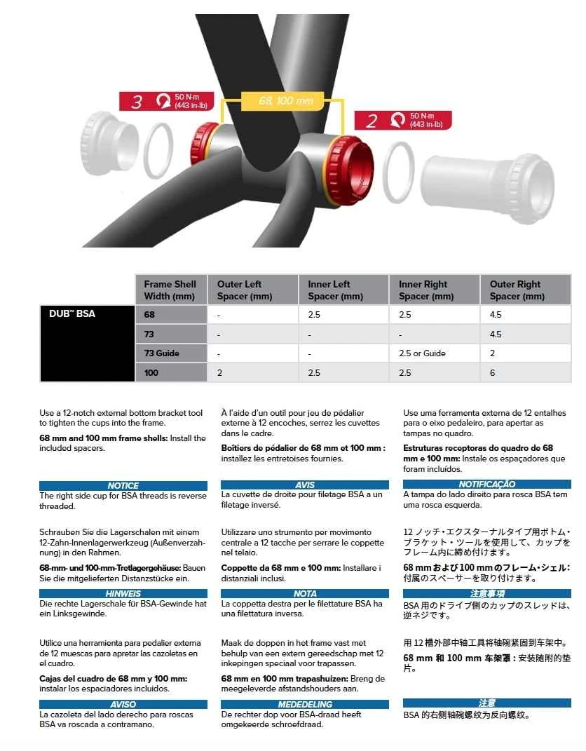 SRAM Krankboks DUB BSA 73 Mm Superboost+ - 00.6418.019.000 5 SRAM Krankboks DUB BSA 73 Mm Superboost+ - 00.6418.019.000 - Billede 3