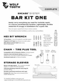 WolfTooth EnCase Bar Kit One Multitool - WT-ENCASE-BAR-KIT-ONE -ROCKSHOX Salgsbutik encase p