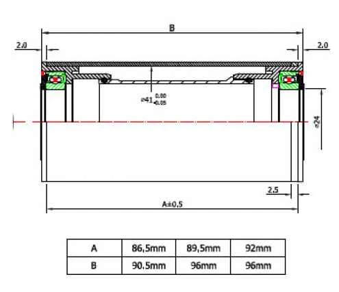 TOKEN Krankboks Pressfit SRAM/Shimano TK-BB841PR-BK 3 TOKEN Krankboks Pressfit SRAM/Shimano TK-BB841PR-BK