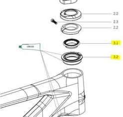 Orbea Alma Carbon 2021 Blocklock Cup And Bearing Assembly - X0310000