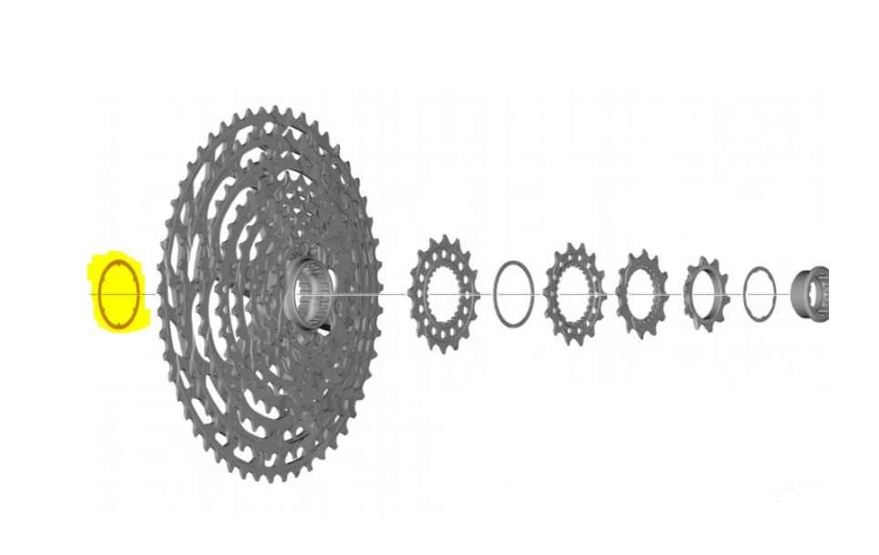 Shimano CS-M9100 Low Spacer - Y1X401500 4 Shimano CS-M9100 Low Spacer - Y1X401500 - Billede 2